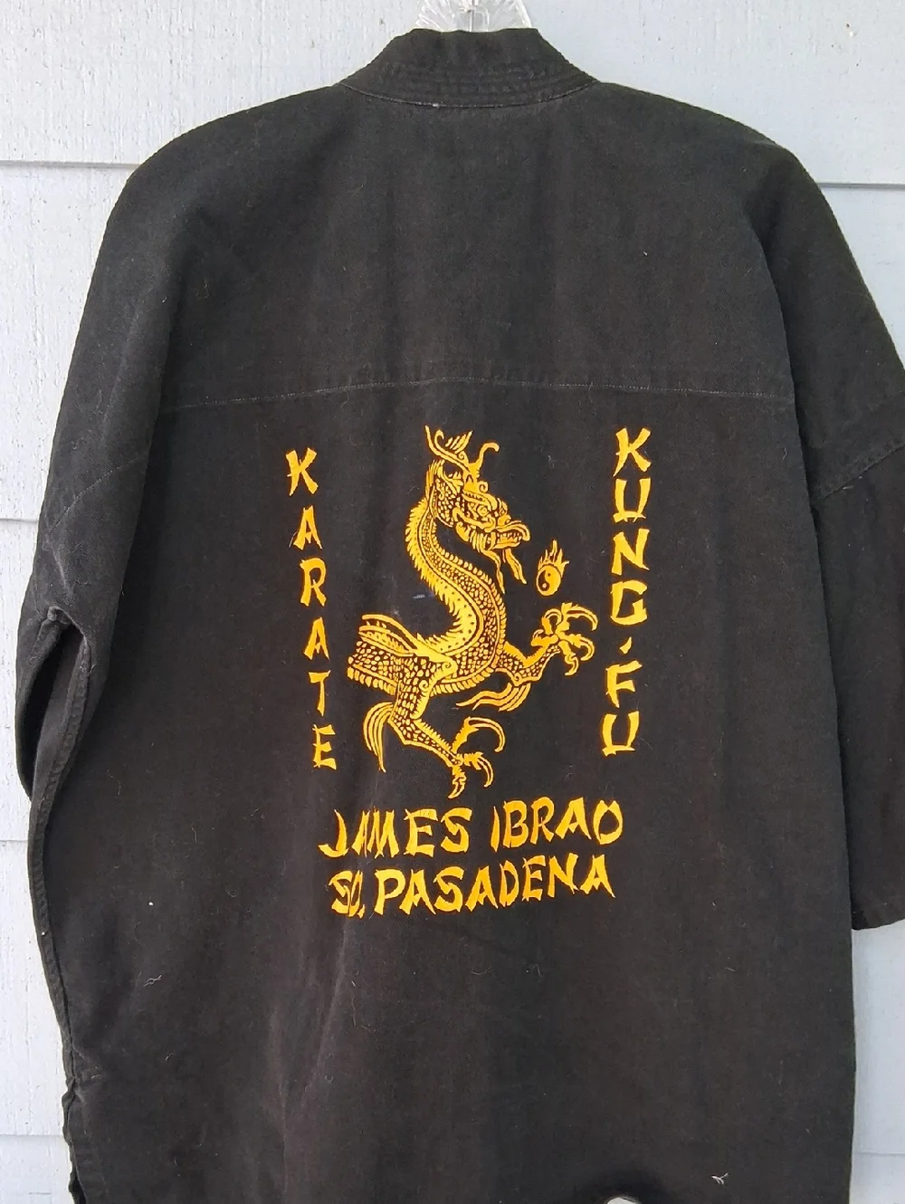 Martial Arts Jacket with Dragon Graphic